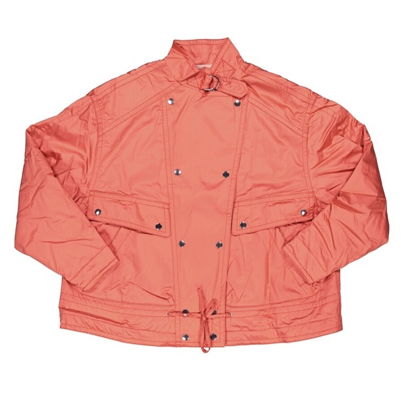 NWT ISABEL MARANT ORANGE PARKA JACKET WITH SINCH WAIST DETAIL - Picture 2 of 3